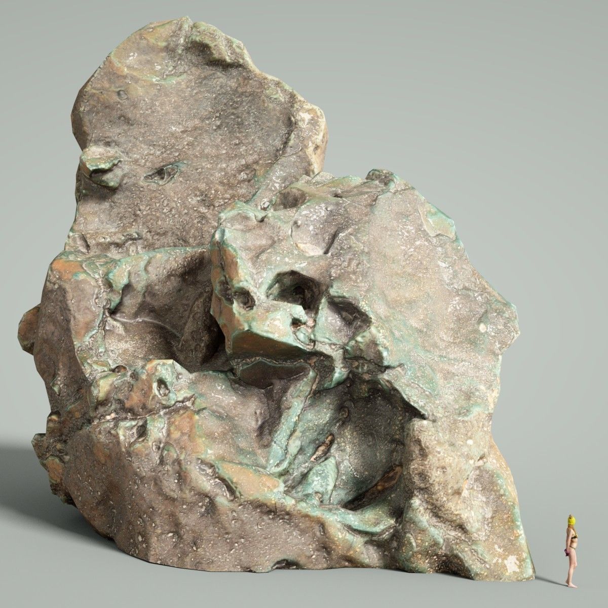 Mountain Rocks 10 Low-poly 3D model_2