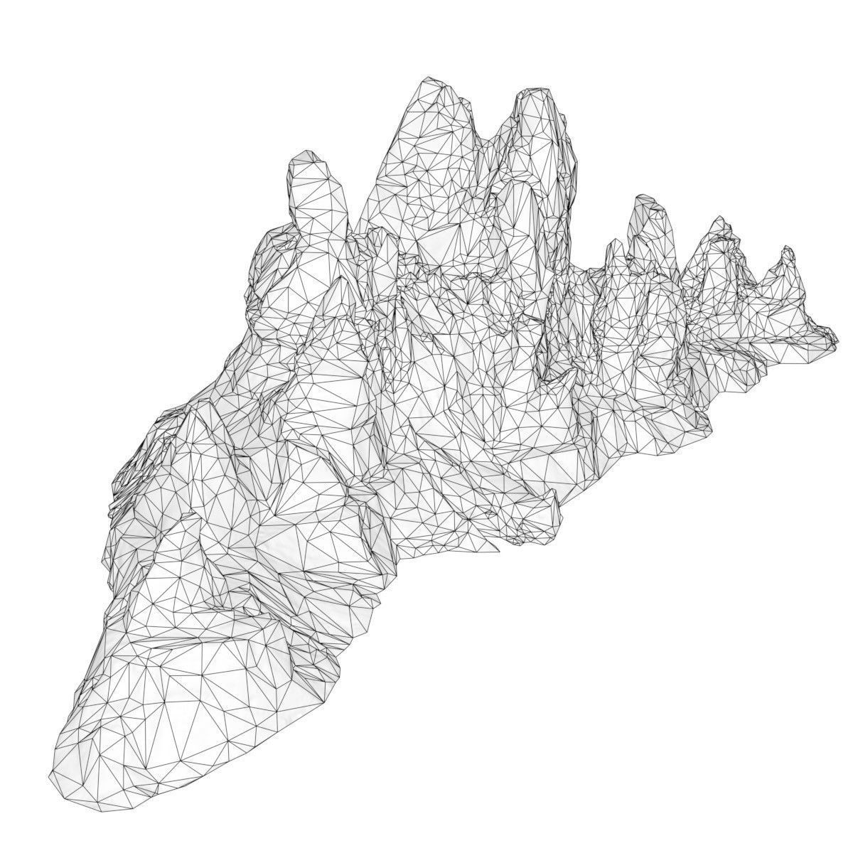 Mountain Collection Realistic Rocks 12 tems Low-poly 3D model_24