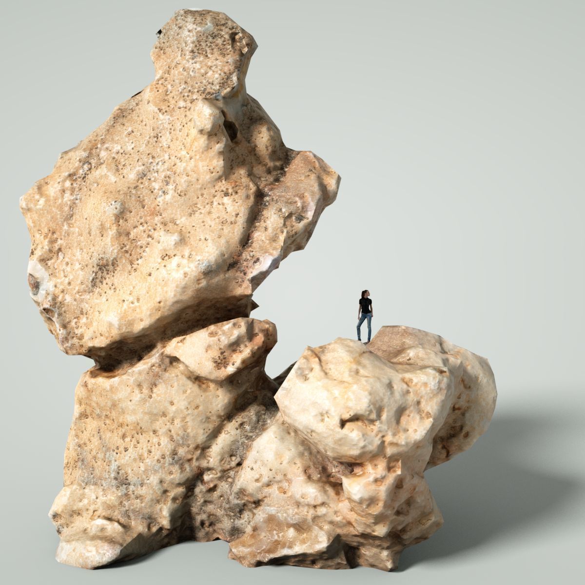 Mountain Collection Realistic Rocks 12 tems Low-poly 3D model_13