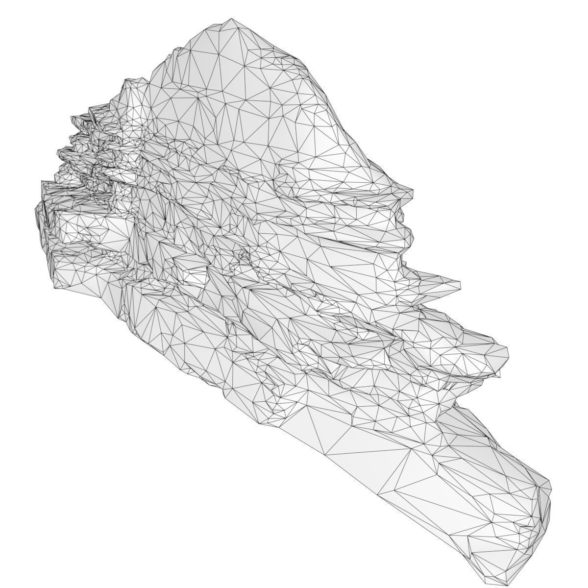 Mountain Collection Realistic Rocks 12 tems Low-poly 3D model_18