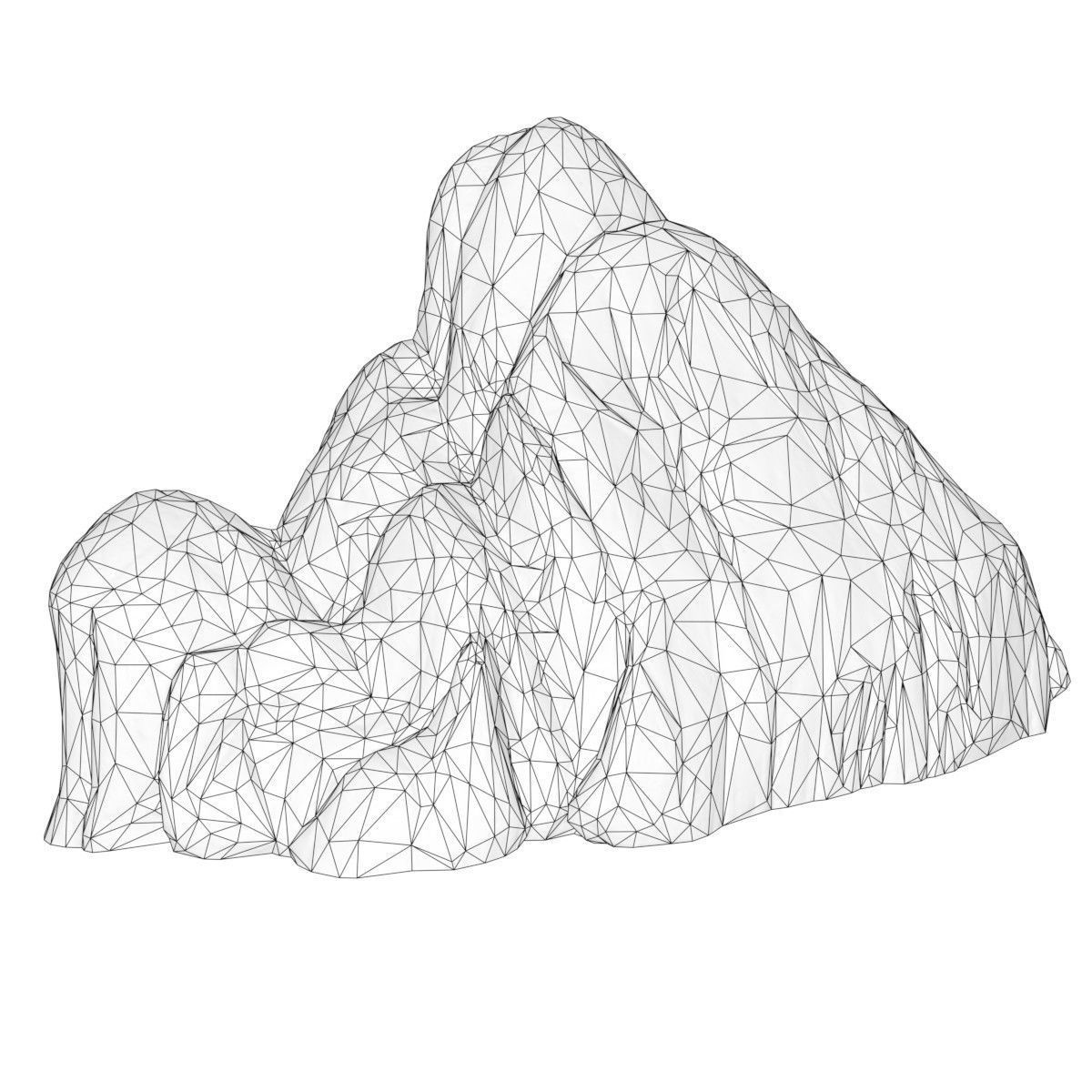 Mountain Collection Realistic Rocks 12 tems Low-poly 3D model_21