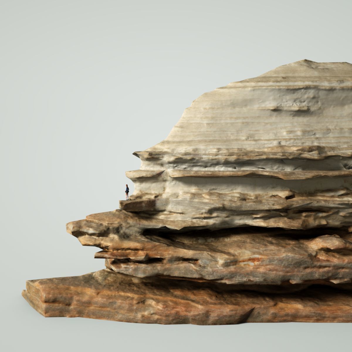 Mountain Collection Realistic Rocks 12 tems Low-poly 3D model_17