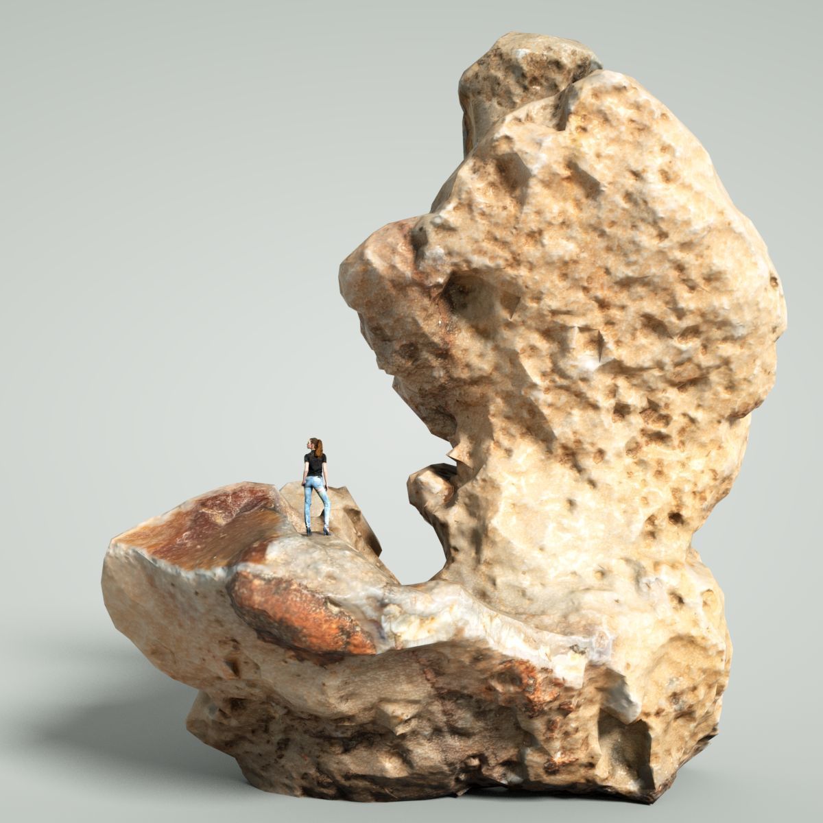 Mountain Collection Realistic Rocks 12 tems Low-poly 3D model_14