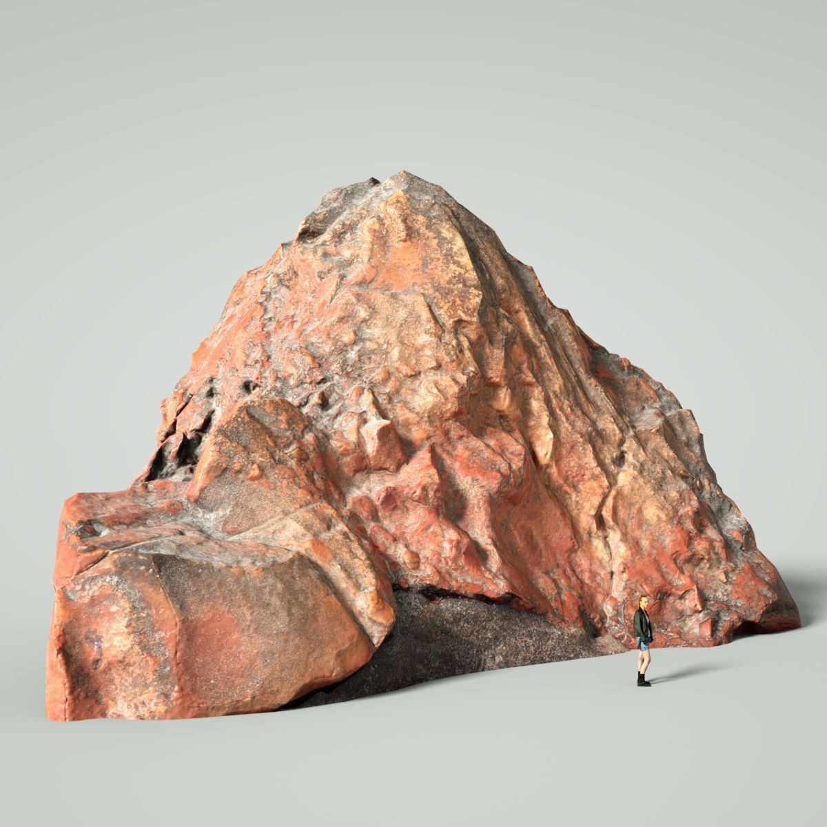 Mountain Collection Realistic Rocks 12 tems Low-poly 3D model_4