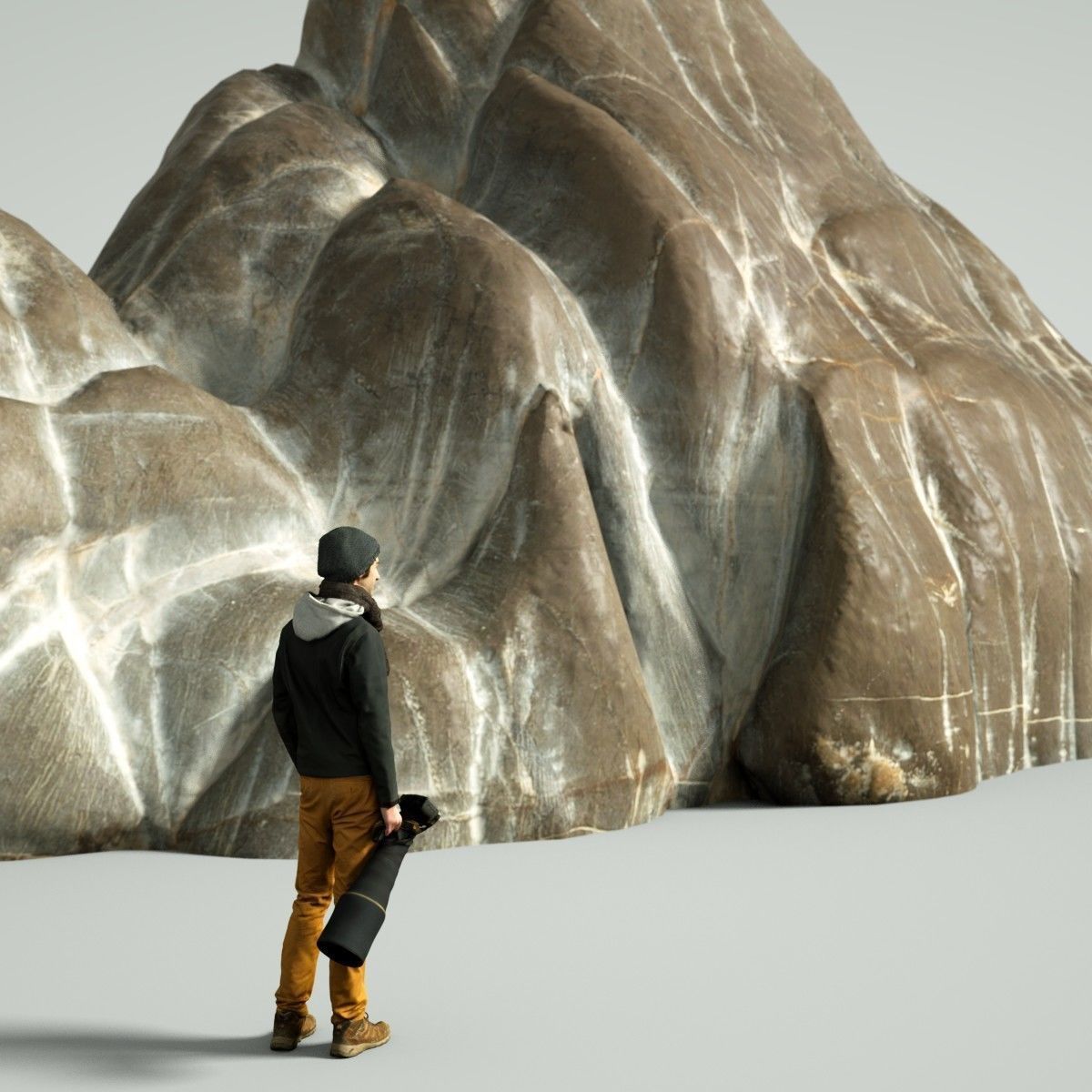 Mountain Collection Realistic Rocks 12 tems Low-poly 3D model_20