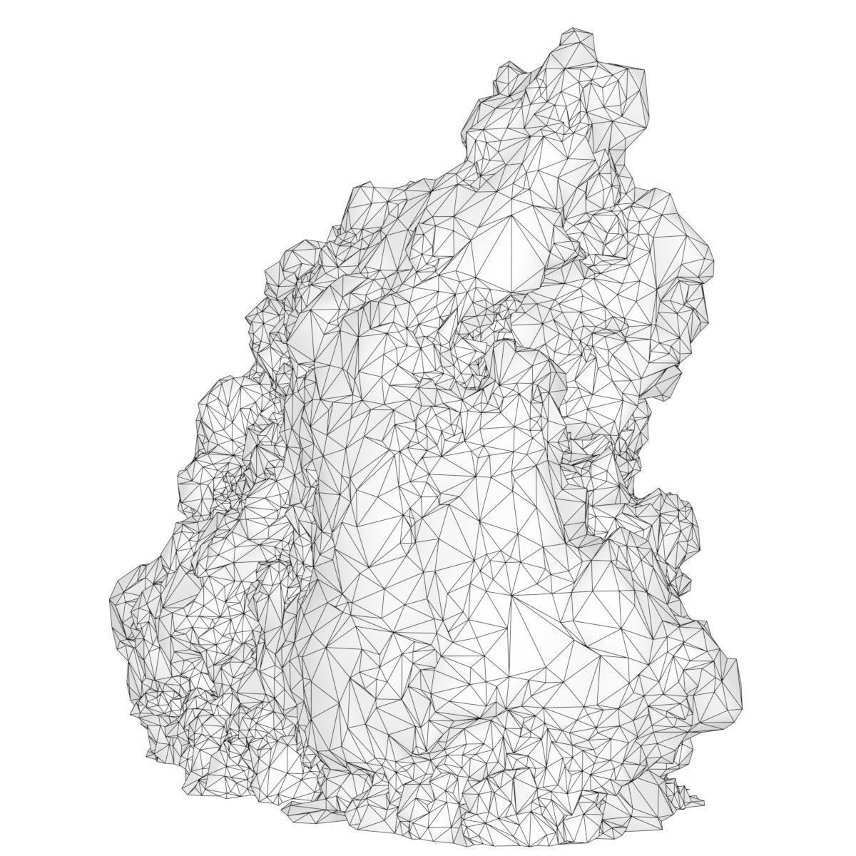 Mountain Collection Realistic Rocks 12 tems Low-poly 3D model_33