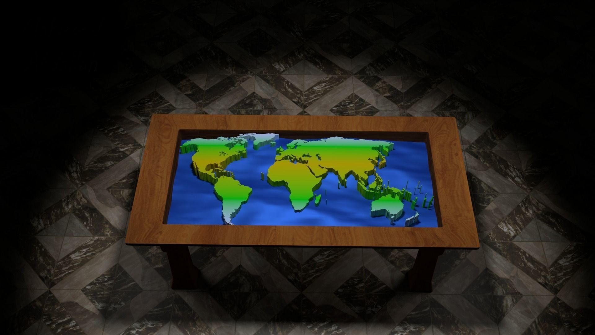 WORLD MAP 3D model_1