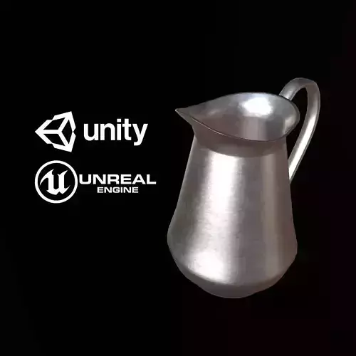 Silver Pitcher - PBR Game Ready