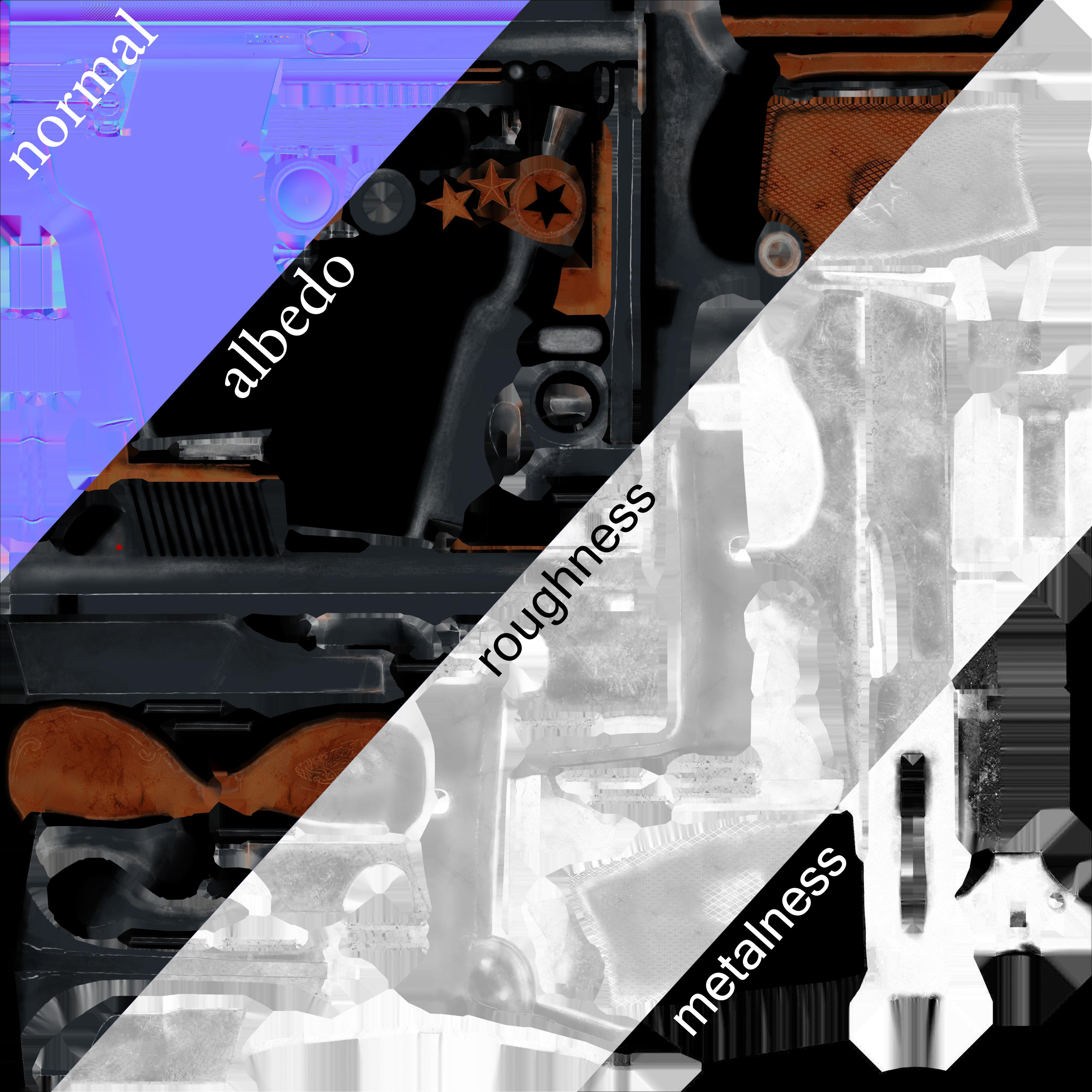 MAKAROV Low-poly 3D model_22