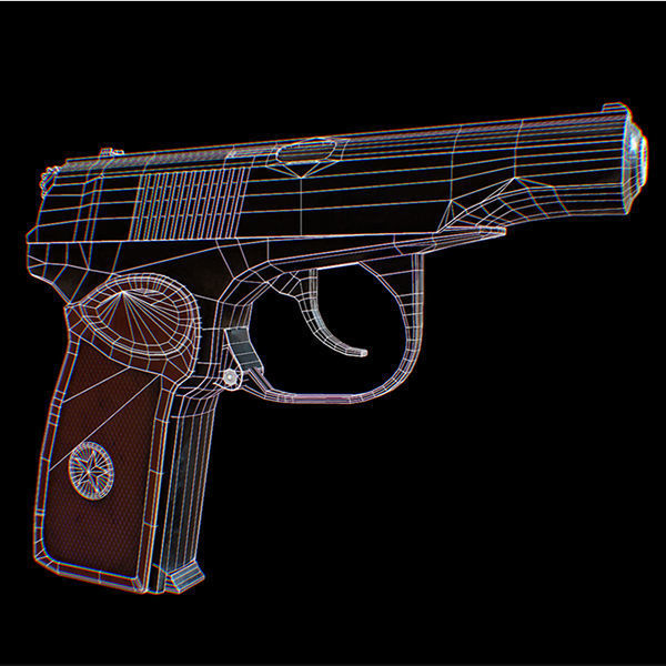 MAKAROV Low-poly 3D model_17