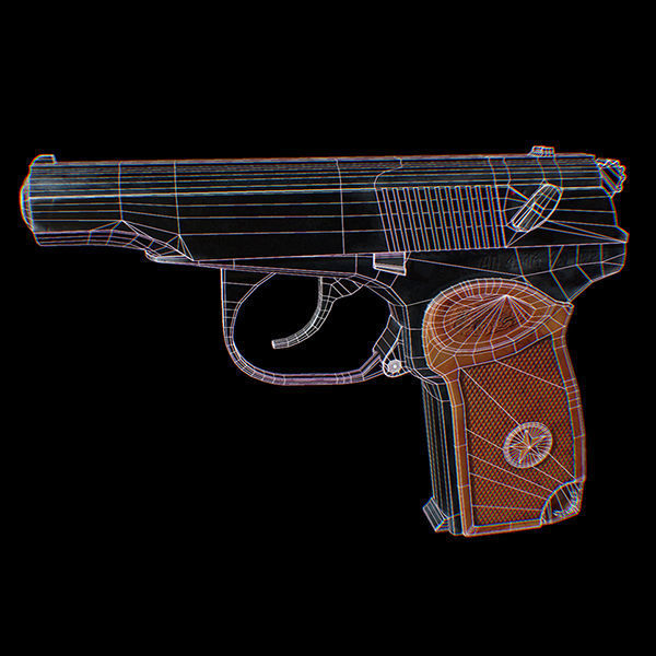 MAKAROV Low-poly 3D model_18