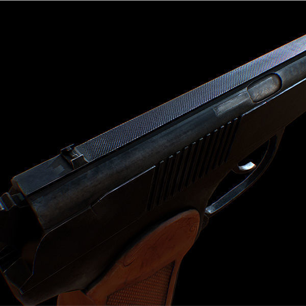MAKAROV Low-poly 3D model_20