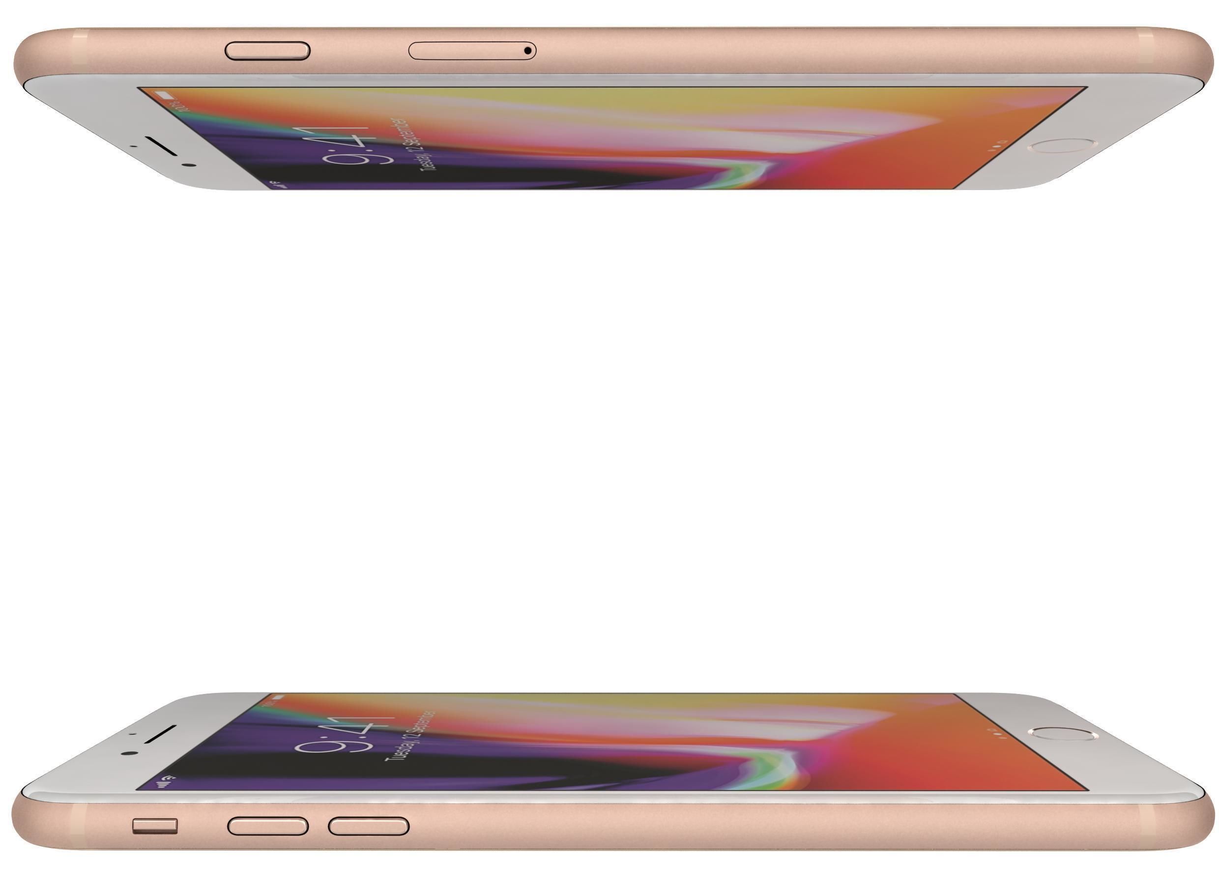 Apple iPhone 8 Plus Gold 3D model_4