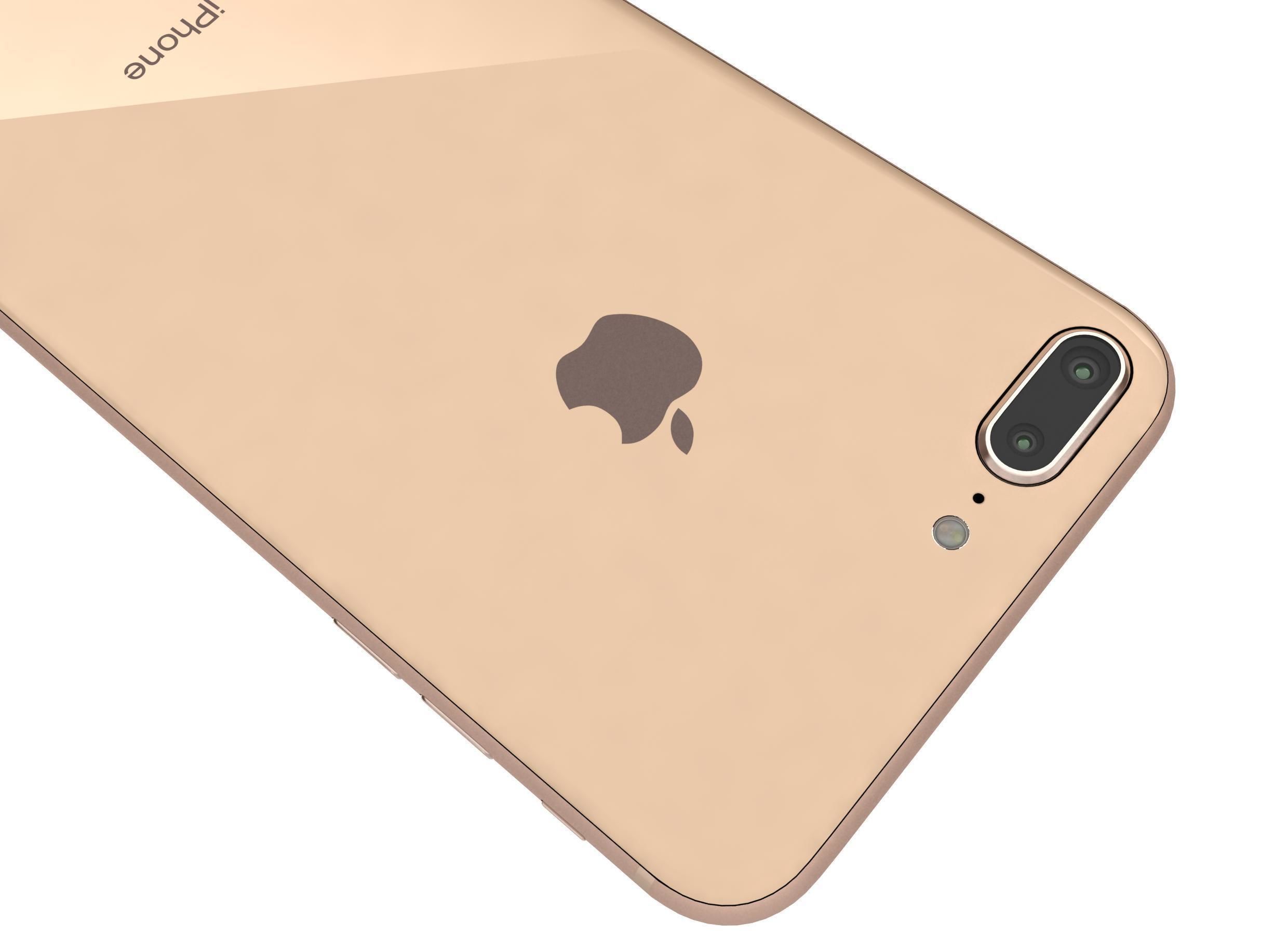 Apple iPhone 8 Plus Gold 3D model_8