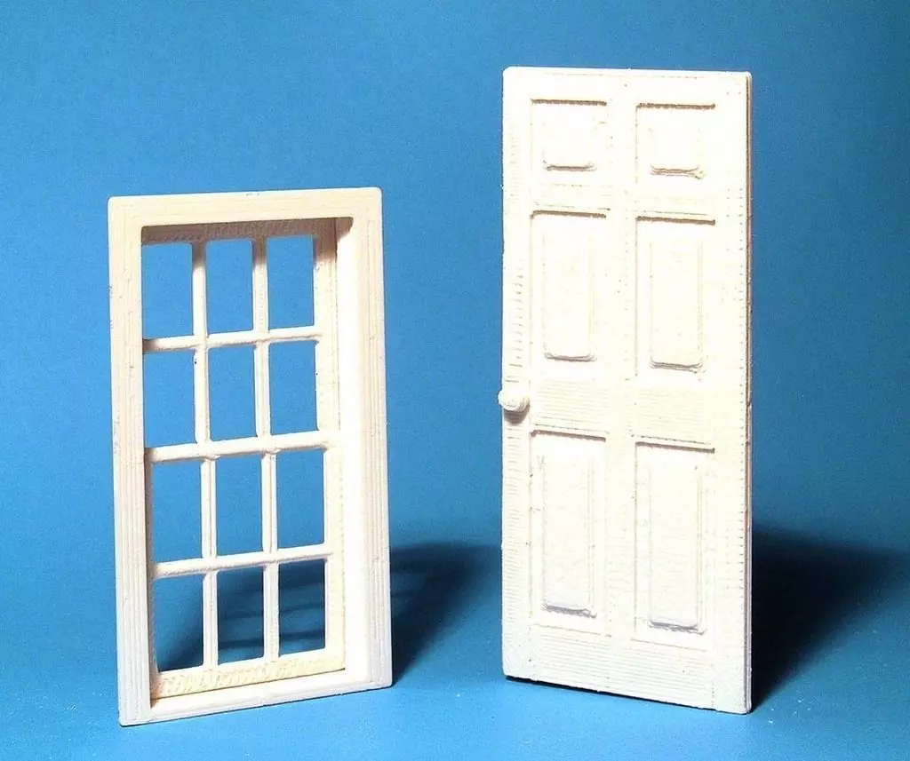 Window and Door in 1 24 scale Free 3D print model_0