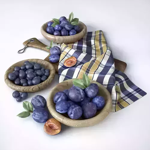 Fruit composition 3D model