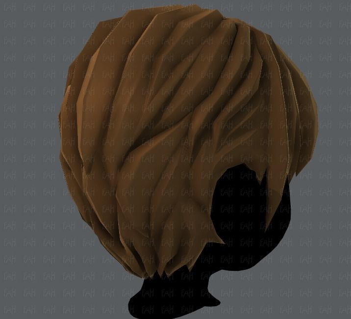 3D Hair style for boy Low-poly 3D model_21