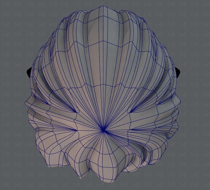 3D Hair style for boy Low-poly 3D model_35