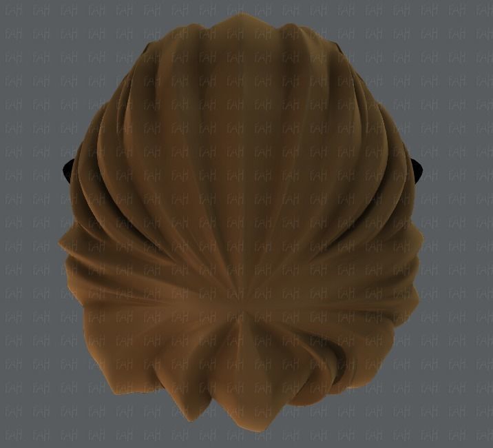 3D Hair style for boy Low-poly 3D model_34