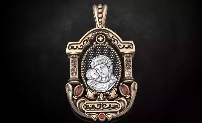 The pendant of Our Lady with stones is the most beautiful 217