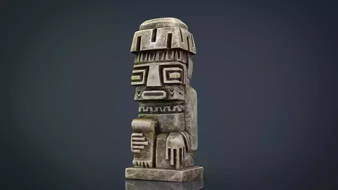 TIWANAKU IDOL Low-poly 3D model