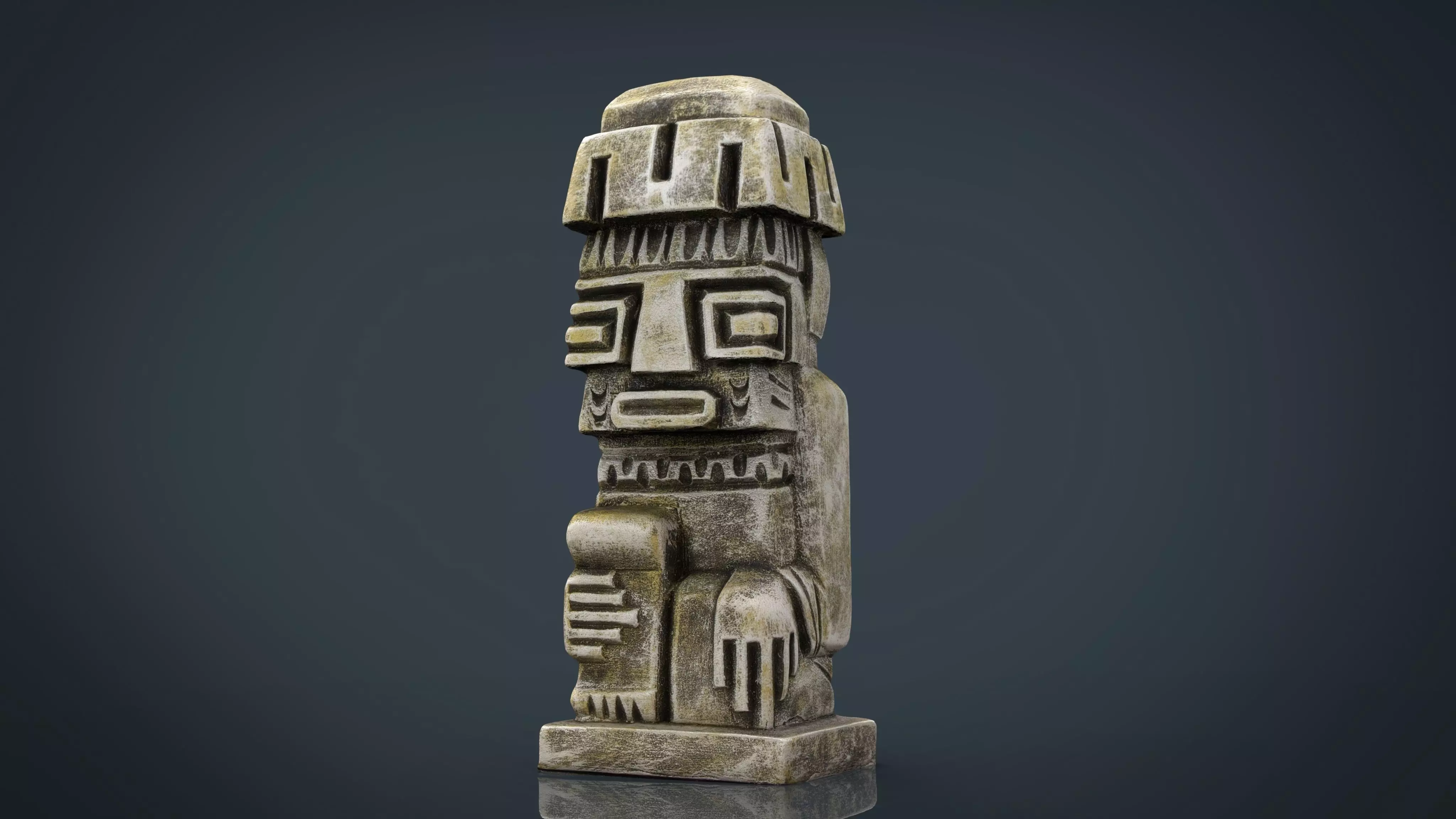 TIWANAKU IDOL Low-poly 3D model_0