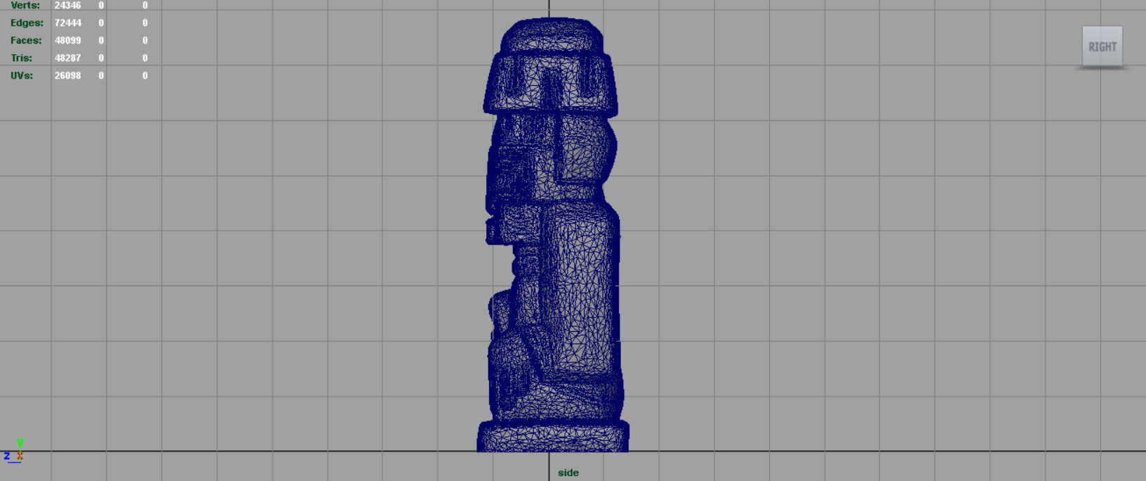 TIWANAKU IDOL Low-poly 3D model_6