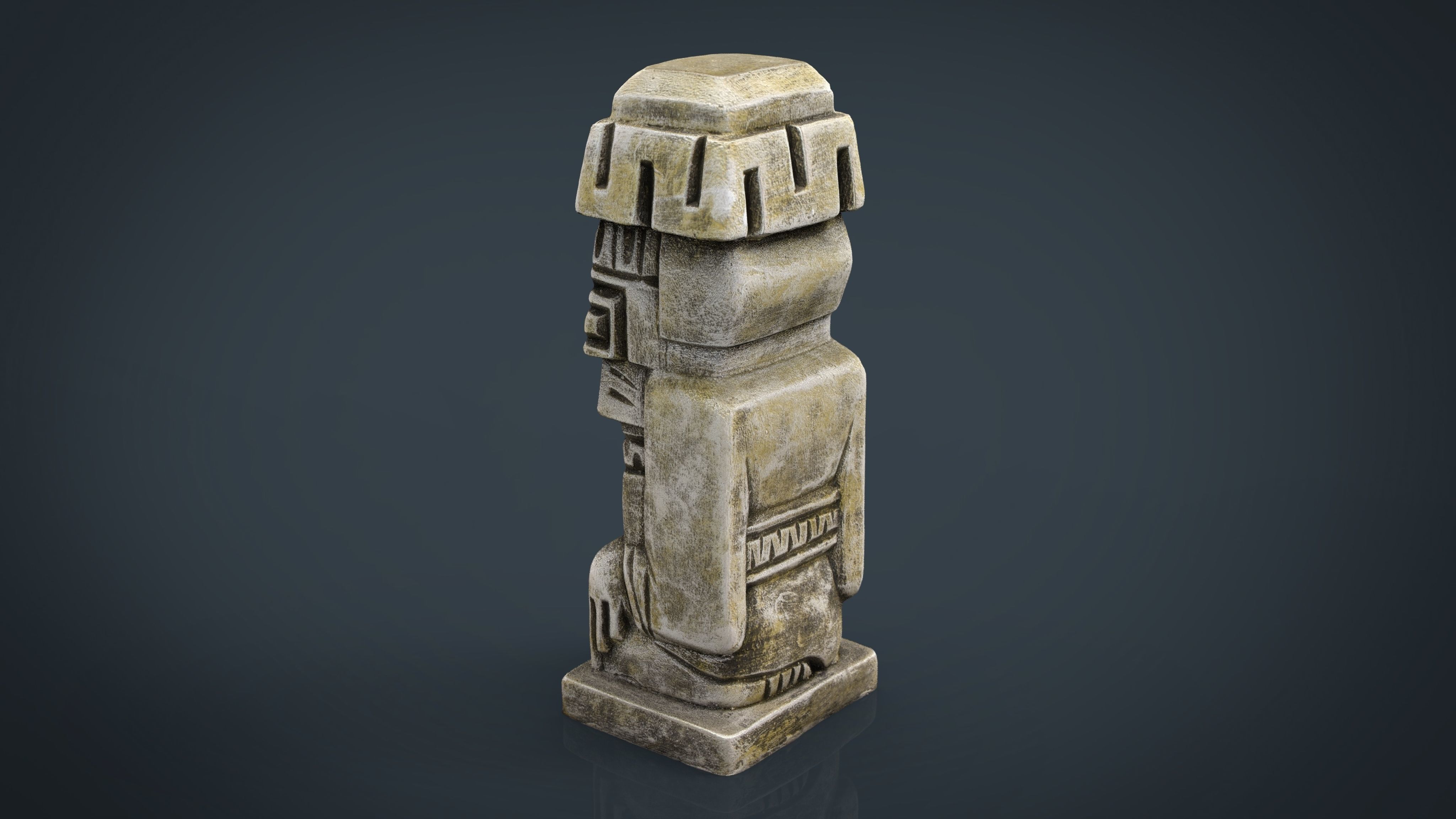 TIWANAKU IDOL Low-poly 3D model_11