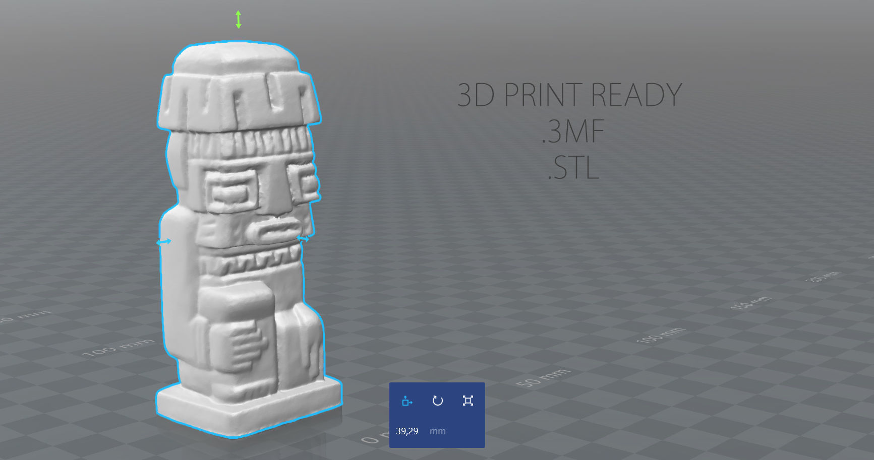 TIWANAKU IDOL Low-poly 3D model_10