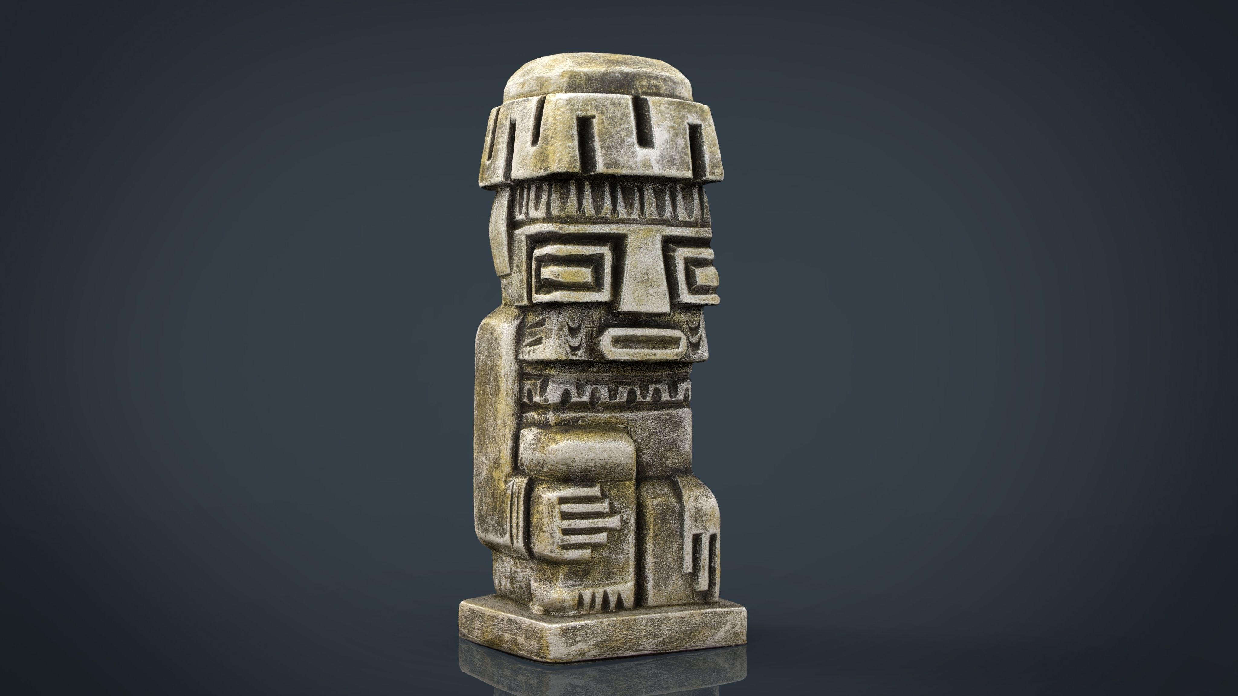 TIWANAKU IDOL Low-poly 3D model_12