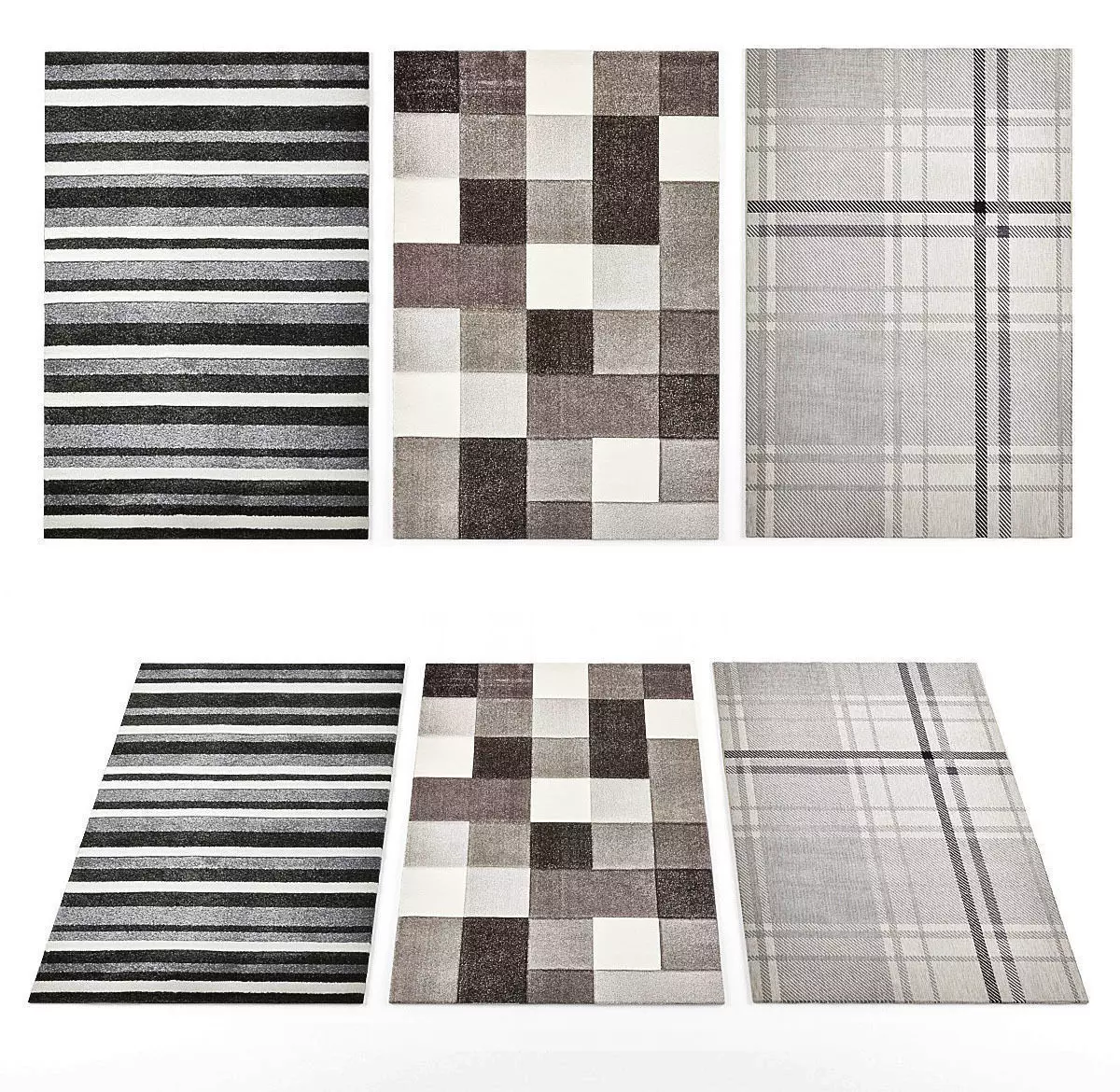 Think rugs Low-poly 3D model