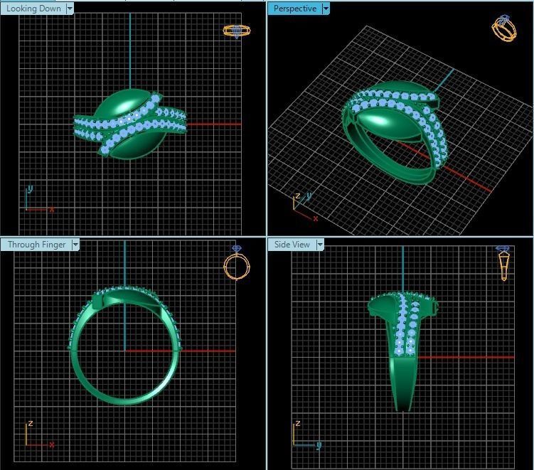 Ring R0651 3D print model_2