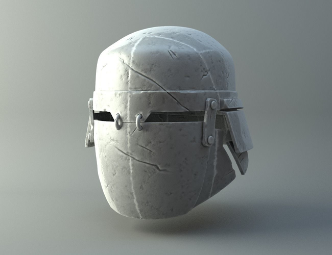 Damaged Heavy helmet - Knights of Ren - Star Wars universe