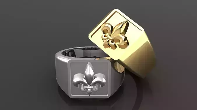 ring fleur de lissse