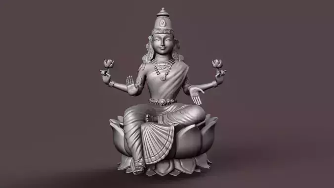 Indian Goddess Laxmi 3D print model