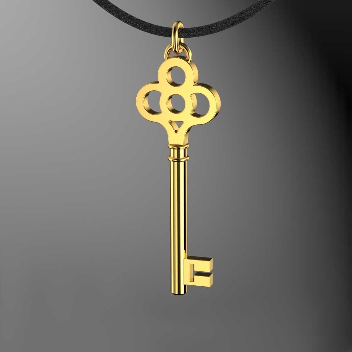 Key Pendant Design Free 3D print model_2