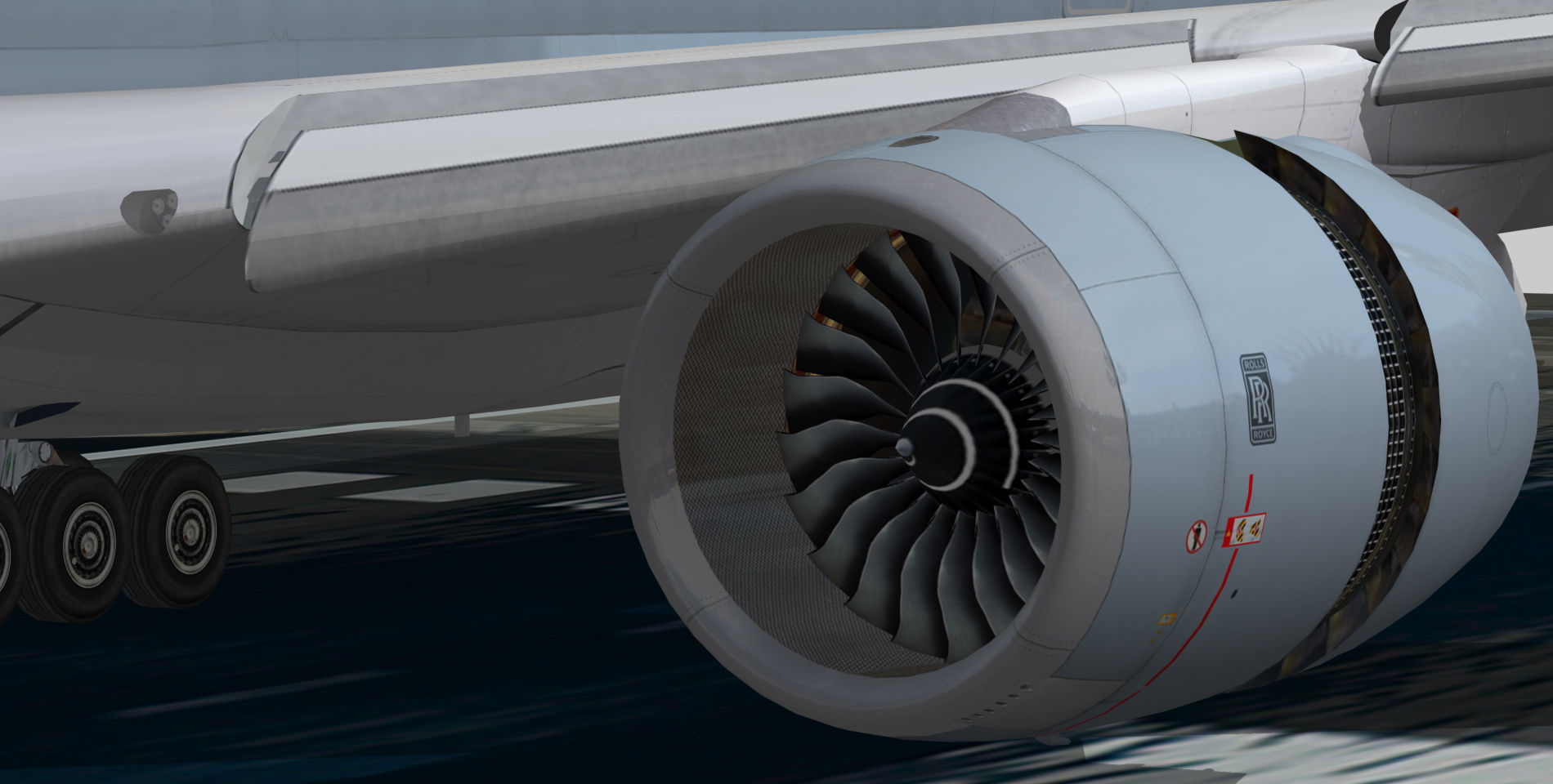 Airbus A350-1000 Cathay Pacific Livery Low-poly 3D model_1