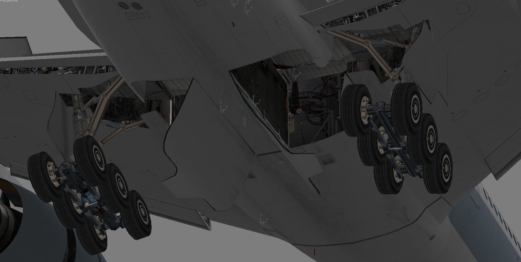 Airbus A350-1000 Cathay Pacific Livery Low-poly 3D model_14