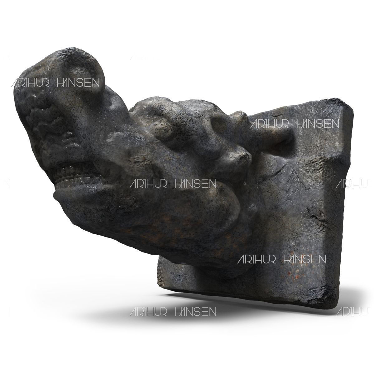 Antique Dragon Console 3D print model_1