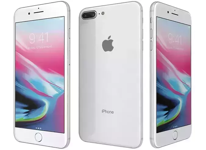 Apple iPhone 8 Plus Silver 3D model
