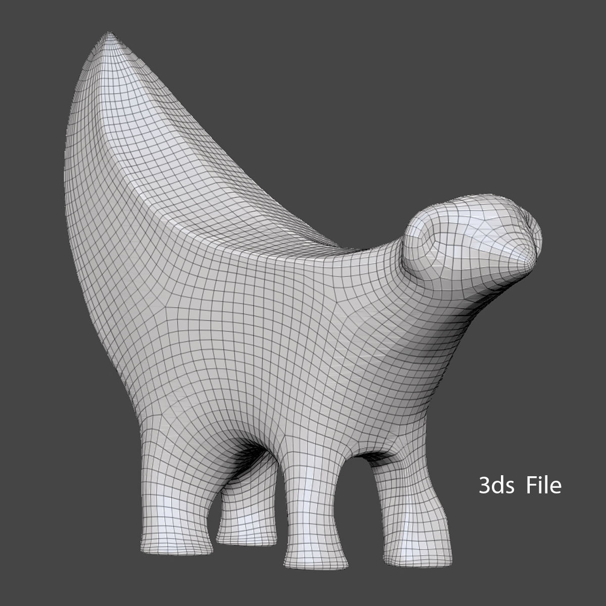 Lambanana sculpture of sheep 3D print model_3