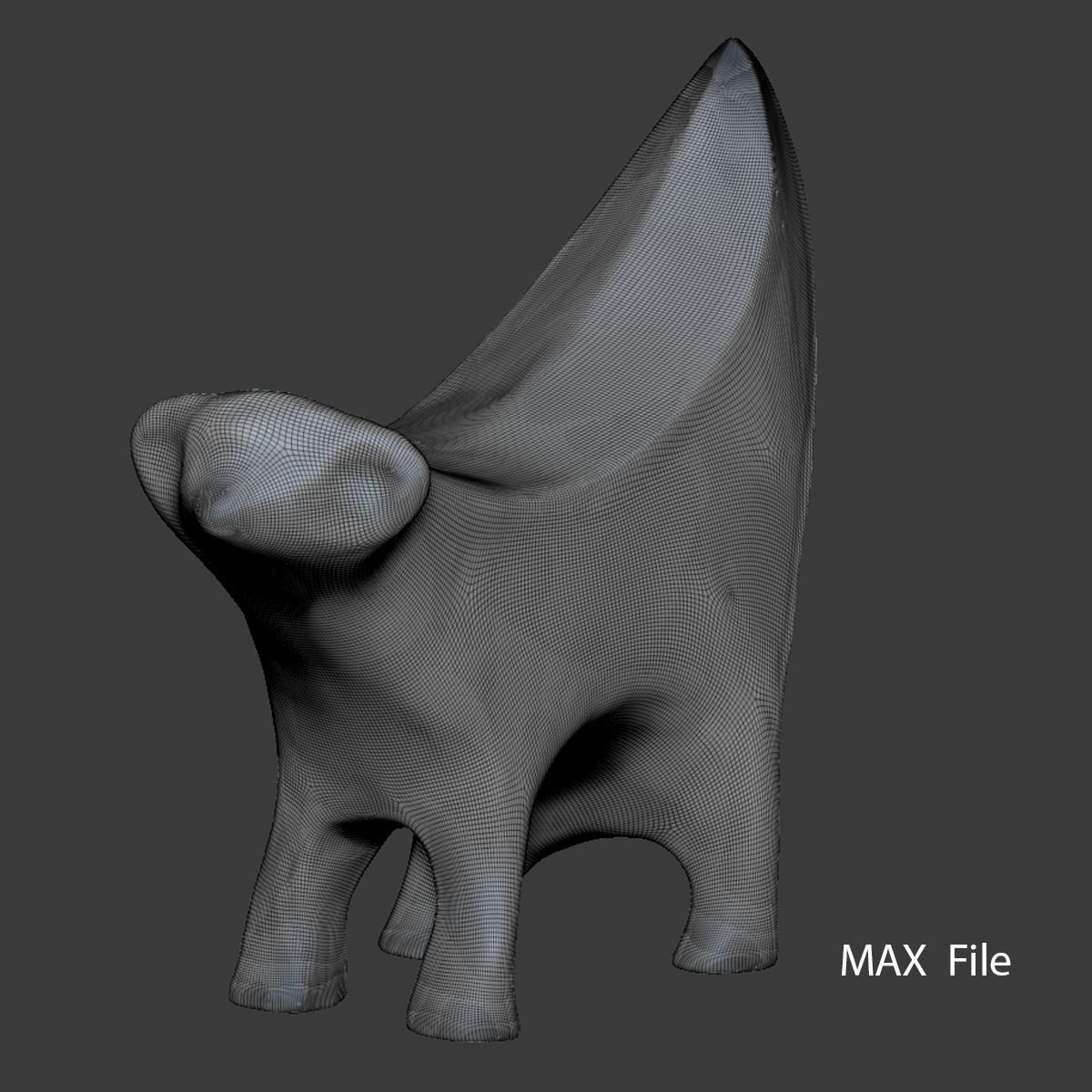 Lambanana sculpture of sheep 3D print model_4