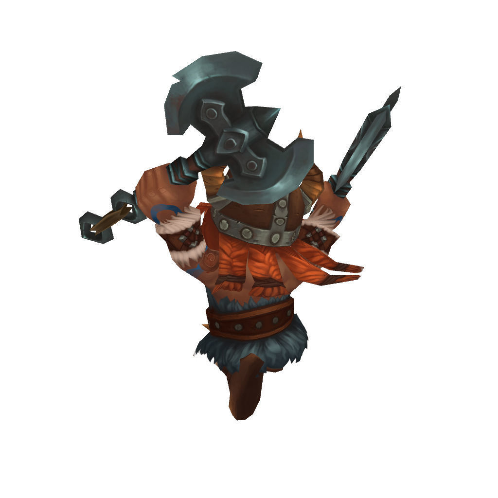 Mini Viking Eric - Low Poly Hand Painted Low-poly 3D model_5