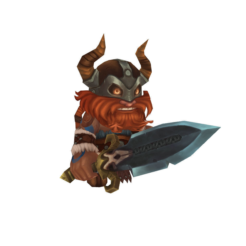 Mini Viking Eric - Low Poly Hand Painted Low-poly 3D model_2