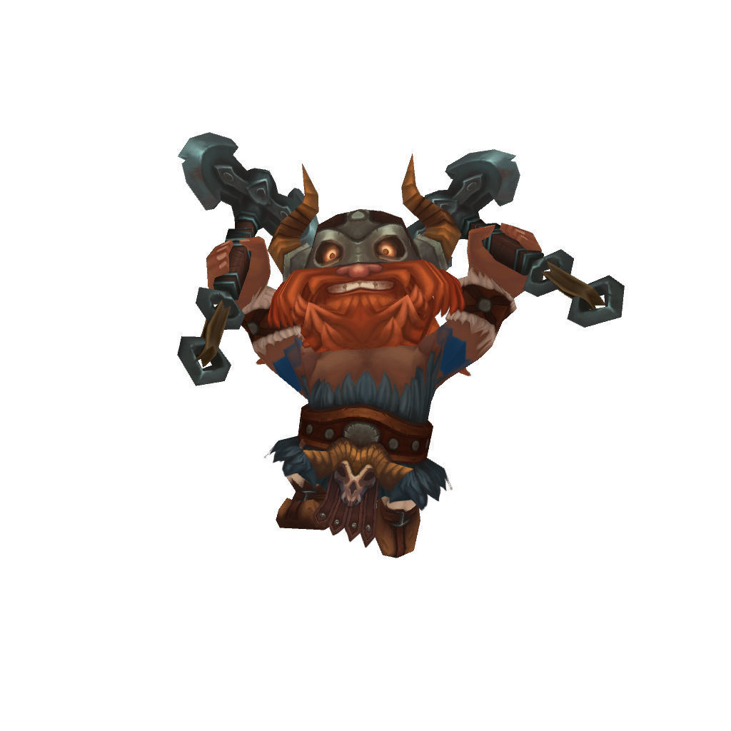 Mini Viking Eric - Low Poly Hand Painted Low-poly 3D model_9