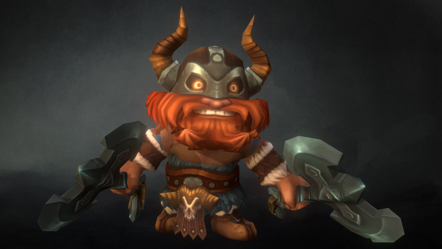Mini Viking Eric - Low Poly Hand Painted Low-poly 3D model_1