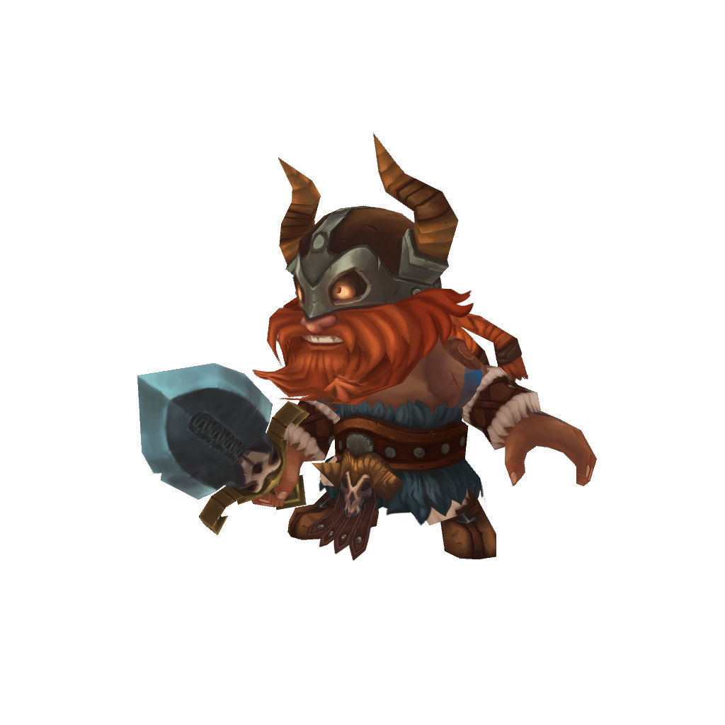 Mini Viking Eric - Low Poly Hand Painted Low-poly 3D model_7