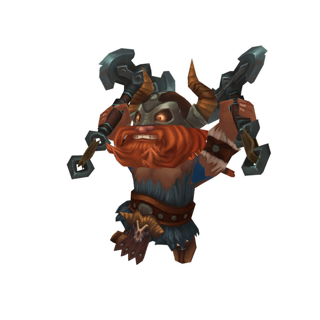 Mini Viking Eric - Low Poly Hand Painted Low-poly 3D model_6