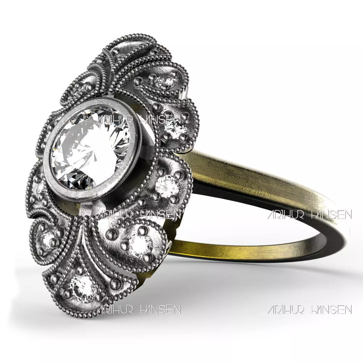 Antique Ring 3D print model