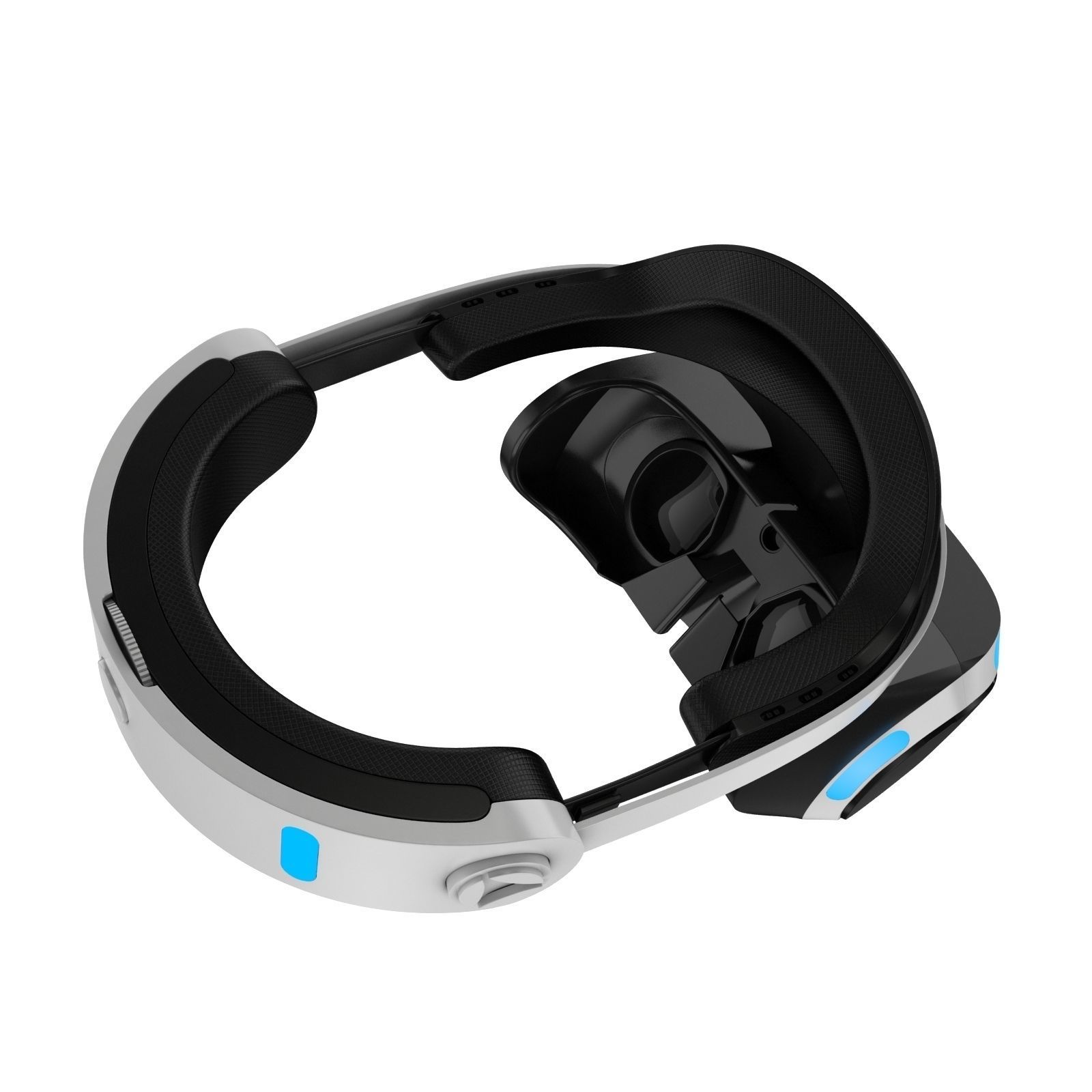 New Sony Playstation Virtual Reality Headset 2017 3D model_2
